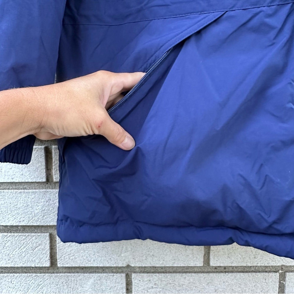 L.L.Bean Goose Down Parka Jacket Men’s XL Blue Winter Coat Nylon Shell - Picture 10 of 15